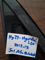 Hyundai  	i-30	2012-2017	Sol Arka Kelebek Camı	(Stok Kodu:	Hy-27)