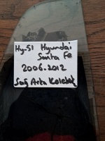 Hyundai 	Santa Fe	2006-2012	Sağ Arka Kelebek Camı	(Stok Kodu:	Hy-51)