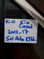 Kia 	Ceed 	Sol Arka Kelebek Camı	2012-2017	(Stok Kodu:	Ki-11)