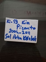 Kia 	Picanto	Sol Arka Kelebek Camı	2004-2011	(Stok Kodu:	Ki-59)