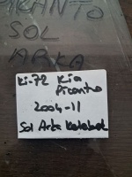 Kia	Picanto	Sol Arka Kelebek Camı	2004-2011	(Stok Kodu:	Ki-72)