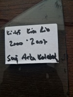 Kia 	Rio	Sağ Arka Kelebek Camı	2000-2007	(Stok Kodu:	Ki-45)