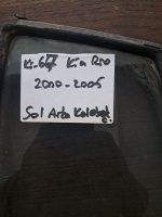 Kia 	Rio 	Sol Arka Kelebek Camı	2000-2005	(Stok Kodu:	Ki-67)
