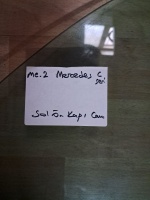 Mercedes	C Seri  	Sol Ön Kapı Camı		(Stok Kodu:	Me-2)