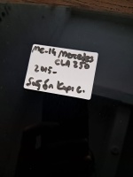 Mercedes	CLA 250	Sağ Ön Kapı Camı	2015-	(Stok Kodu:	Me-14)