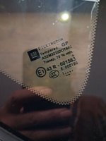 Opel	Astra J-HB 	Sağ Arka Kelebek Camı	2010-2016	(Stok Kodu:	Op-8)