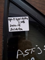 Opel	Astra J-HB 	Sol Arka Kelebek Camı	2010-2016	(Stok Kodu:	Op-2)