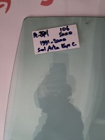  Peugeot 106-Saxo 1991-2000 Sol Arka Kapı Camı (Stok Kodu: Pe-271)