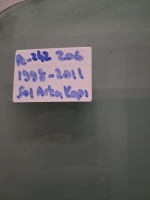 Peugeot 206 1998-2011 Sol Arka Kapı Camı (Stok Kodu: Pe-242)
