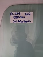 Peugeot 206 1998-2011 Sol Arka Kapı Camı (Stok Kodu: Pe-276)