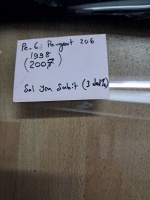 Peugeot 206 Sol Arka (3 Delik) Yan Sabit Camı (Stok Kodu: Pe-6)