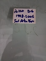 Peugeot 206 Sol Arka Kapı Camı 1998-2006 (Stok Kodu: Pe-260)