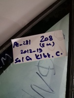 Peugeot 208 2012-2019 Sol Ön Kelebek Camı (Stok Kodu: Pe-281)