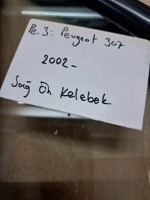 Peugeot 307 Sağ Ön Kelebek Camı 2002- (Stok Kodu: Pe-3)