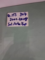 Peugeot 307 Sol Arka Kapı Camı 2001-2008 (Stok Kodu: Pe-253)