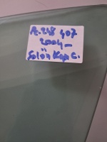 Peugeot 407 Sol Ön Kapı Camı 2004- (Stok Kodu: Pe-248)