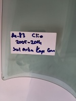 Renault Clio 2005-2014 Sol Arka Kapı Camı (Stok Kodu: Re-83)