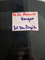 Renault Kangoo Sol Yan Cam (Stok Kodu: Re-24)