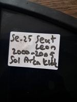 Seat Leon 2000-2005 Sol Arka Kelebek Camı (Stok Kodu: Se-25)