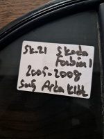 Skoda Fabia 2005-2008 Sağ Arka Kelebek Camı (Stok Kodu: Sk-21)