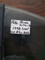 Skoda Octavia 1998-2005 Sağ Arka Kelebek Camı (Stok Kodu: Sk-20)