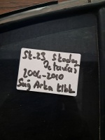 Skoda Octavia 2004-2010 Sağ Arka Kelebek Camı (Stok Kodu: Sk-23)