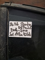 Skoda Octavia 2004-2010 Sol Arka Kelebek Camı (Stok Kodu: Sk-26)