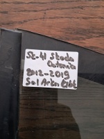 Skoda Octavia 2012-2019 Sol Arka Kelebek Camı (Stok Kodu: Sk-41)