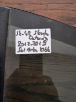 Skoda Octavia 2012-2019 Sol Arka Kelebek Camı (Stok Kodu: Sk-42)