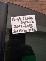 Skoda Octavia 2012-2019 Sol Arka Kelebek Camı (Stok Kodu: Sk-44)