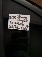 Skoda Rapid 2012-2019 Sol Arka Kelebek Camı (Stok Kodu: Sk-75)