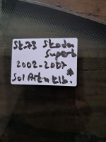  Skoda Superb 2002-2007 Sol Arka Kelebek Camı (Stok Kodu: Sk-73)