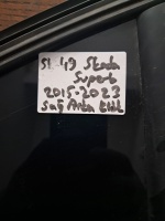 Skoda Superb 2015-2023 Sağ Arka Kelebek Camı (Stok Kodu: Sk-Sk-49)