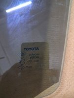 Toyota 	Auris Sol Ön Kapı Camı 2007-2012 (Stok Kodu: To-10)