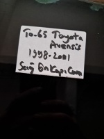 Toyota 	Avensis	1998-2001	Sağ Ön Kapı Camı	(Stok Kodu:	To-65)