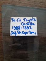 Toyota Corolla 1988-1992 Sağ Ön Kapı Camı (Stok Kodu: To-57)