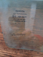 Toyota 	Corolla	2012-2019	Sağ Ön Kapı Camı	(Stok Kodu:	To-67)
