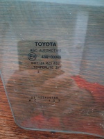 Toyota 	Corolla	2012-2019	Sağ Ön Kapı Camı	(Stok Kodu:	To-68)