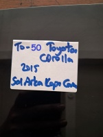 Toyota Corolla 2015- Sol Arka Kapı Camı (Stok Kodu: To-50)