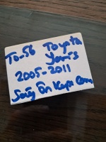 Toyota Yaris 2005-2011 Sağ Ön Kapı Camı (Stok Kodu: To-56)