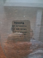 Toyota Yaris 2005-2011 Sağ Ön Kapı Camı (Stok Kodu: To-56)