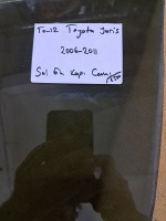 Toyota 	Yaris Sol Ön Kapı Camı 2006-2011	(Stok Kodu: To-12)