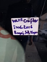 Volkswagen Crafter 2006-2016 Sol Bagaj Kapı Camı (Stok Kodu: VW-112)