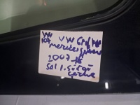 Volkswagen Crafter 2007-2018 Sol 1. Sürgülü Çerçeve (Stok Kodu: VW-107)