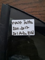 Volkswagen 	Jetta	2011-2017	Sol Arka Kelebek Camı 	(Stok Kodu:	VW-77)