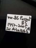 Volkswagen Passat B-5 Sol Arka Kelebek Camı (Stok Kodu: VW-86) 