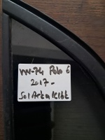 Volkswagen 	Polo	2017-	Sol Arka Kelebek Camı 	(Stok Kodu:	VW-74)