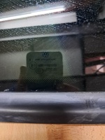 Volkswagen Scirocco Çıkma Sağ Yan Sabit Camı (2007-2015)