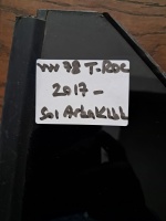 Volkswagen 	T-Roc	2017-	Sol Arka Kelebek Camı 	(Stok Kodu:	VW-78)