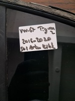 Volkswagen 	Tiguan	2016-2020	Sol Arka Kelebek Camı	(Stok Kodu:	VW-67)